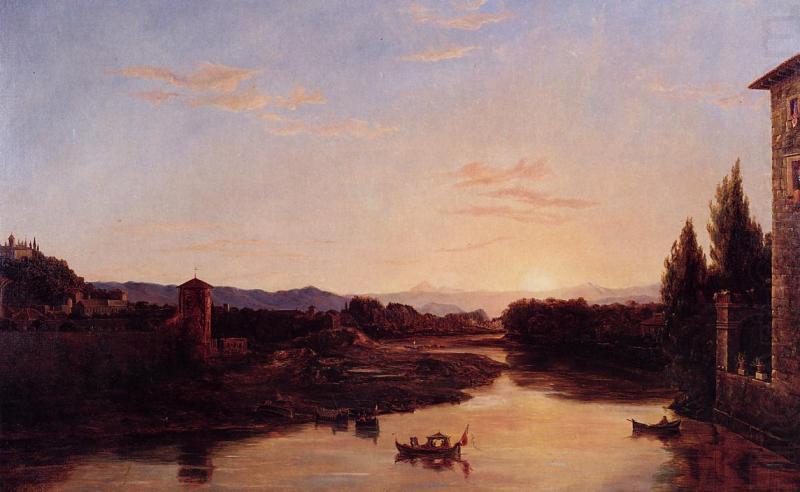 Thomas Cole Sunset of the Arno china oil painting image